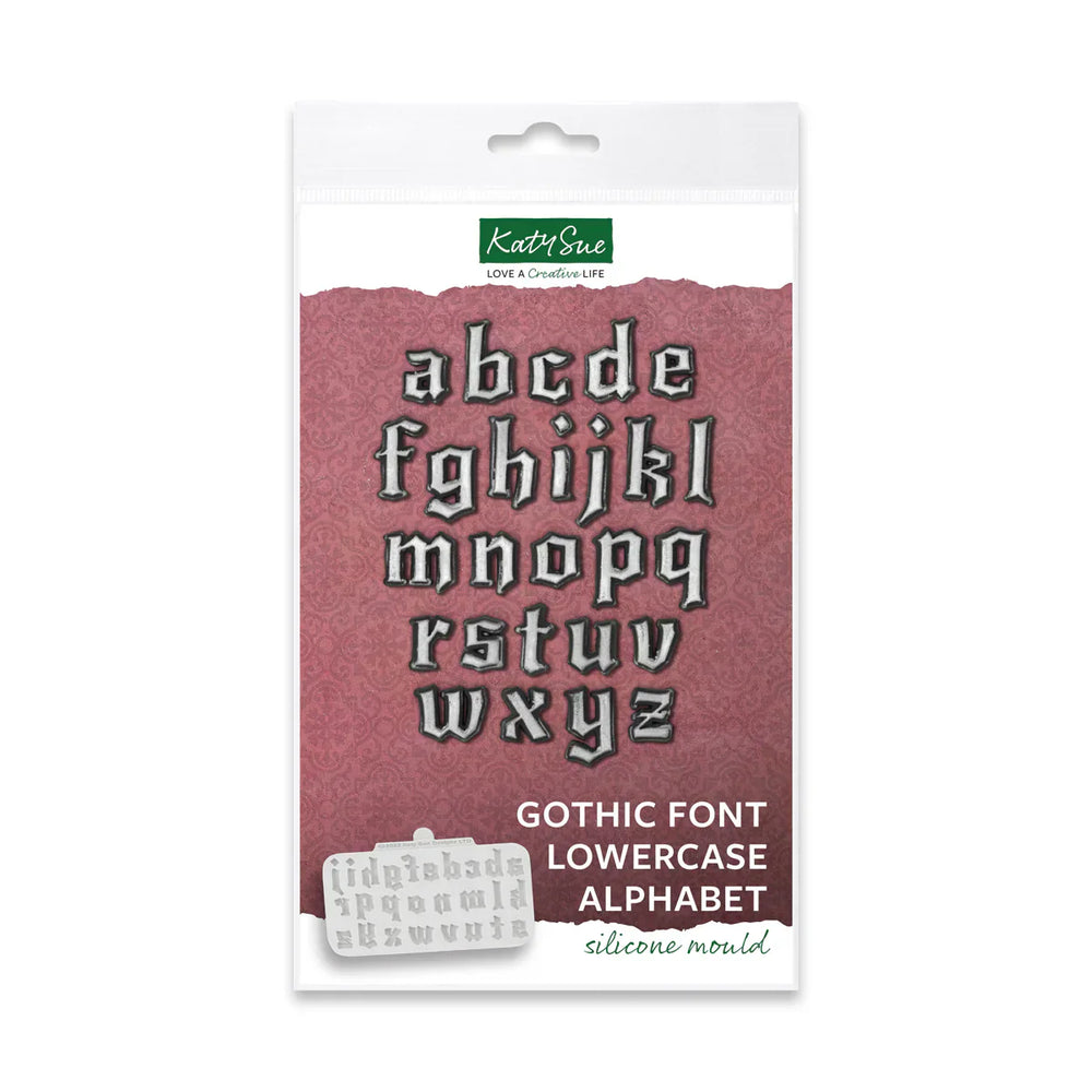 Gothic Font Lowercase Alphabet Silicone Mould