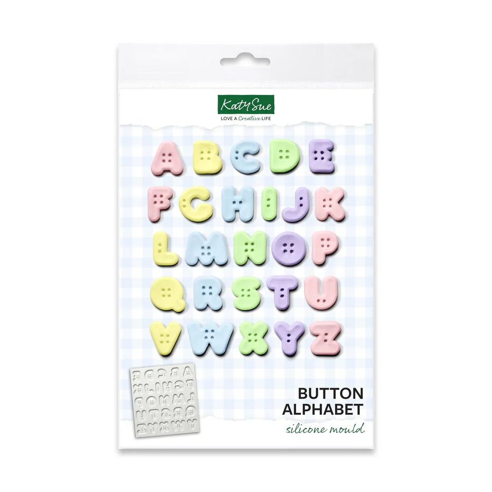 Button Alphabet Silicone Mould — Ecstasy Crafts