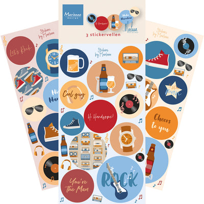 Autocollants Marianne Design - Salut Beau Gars! par Marleen