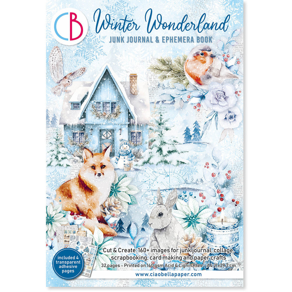 Winter Wonderland Junk Journal & Ephemera Book A4 32/Pkg