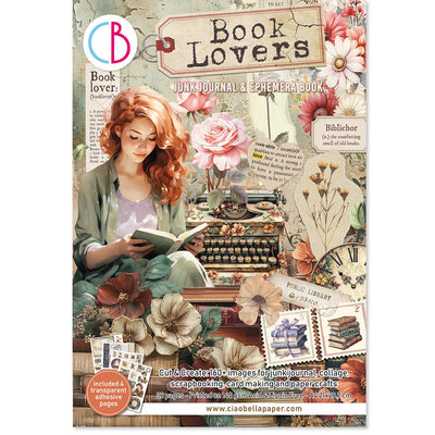 Book Lovers Junk Journal & Ephemera Book  A4 32/Pkg