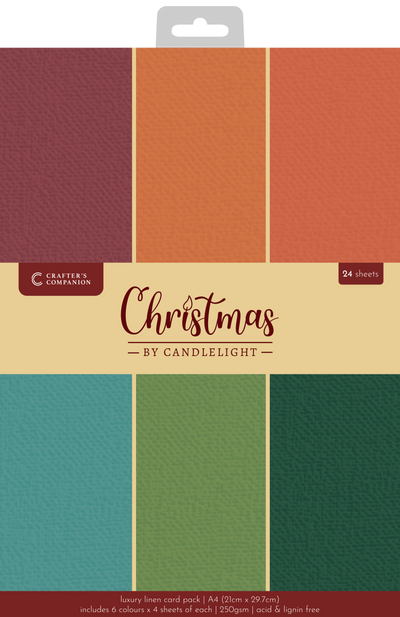 Christmas by Candlelight - Luxury Linen Cardstock - A4