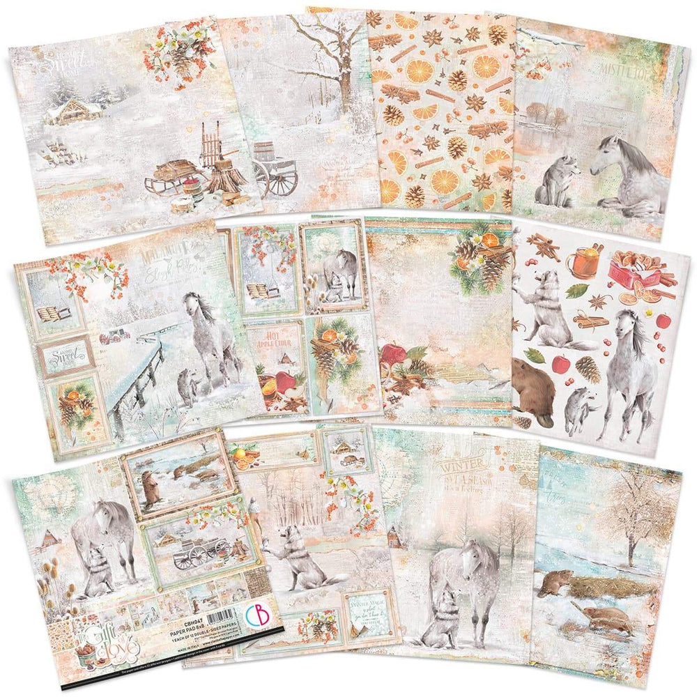 Ciao Bella The Gift of Love Bloc de papier 20 x 20 cm 12 feuilles/paquet