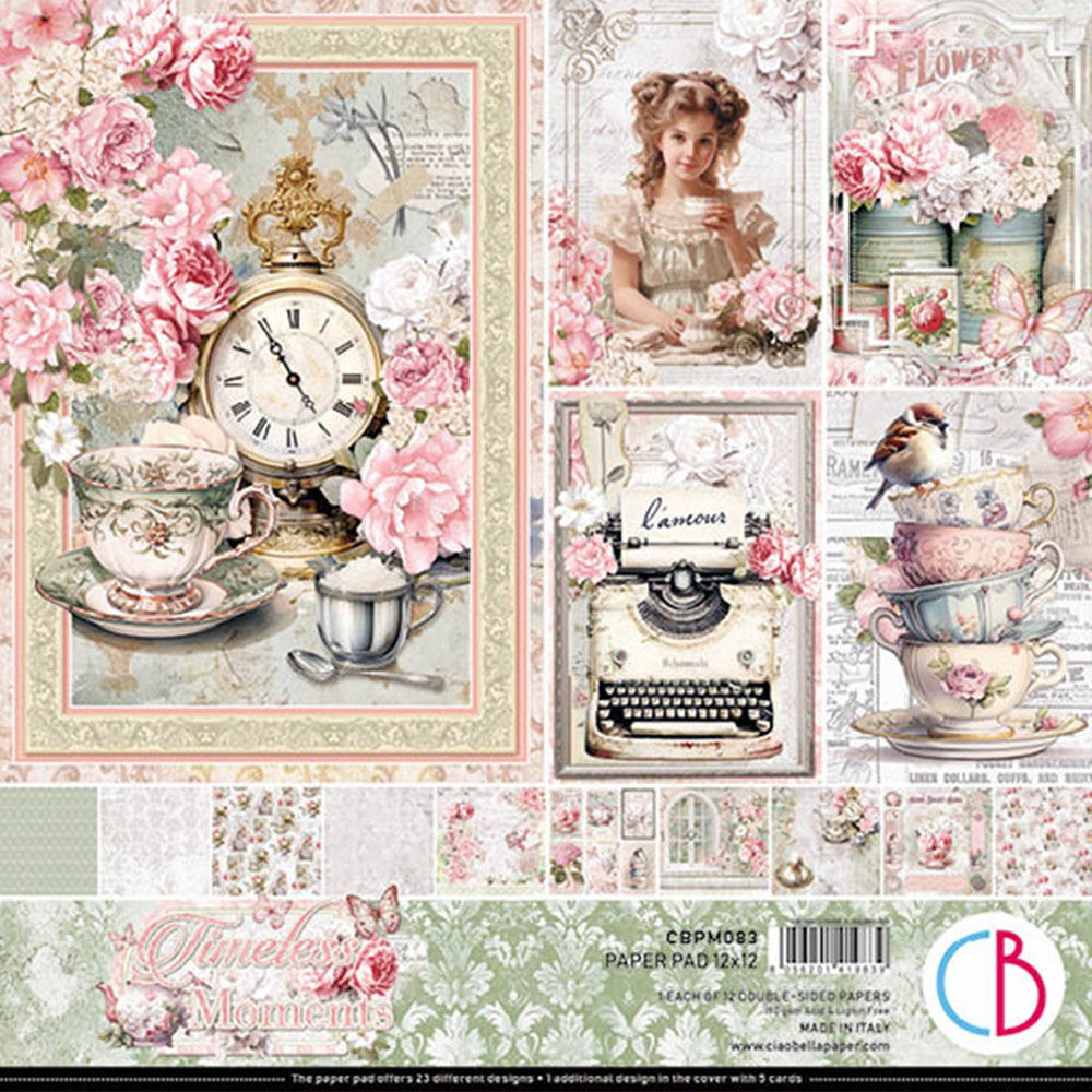 Timeless Moments Paper Pad 12"x12" 12/Pkg — Ecstasy Crafts