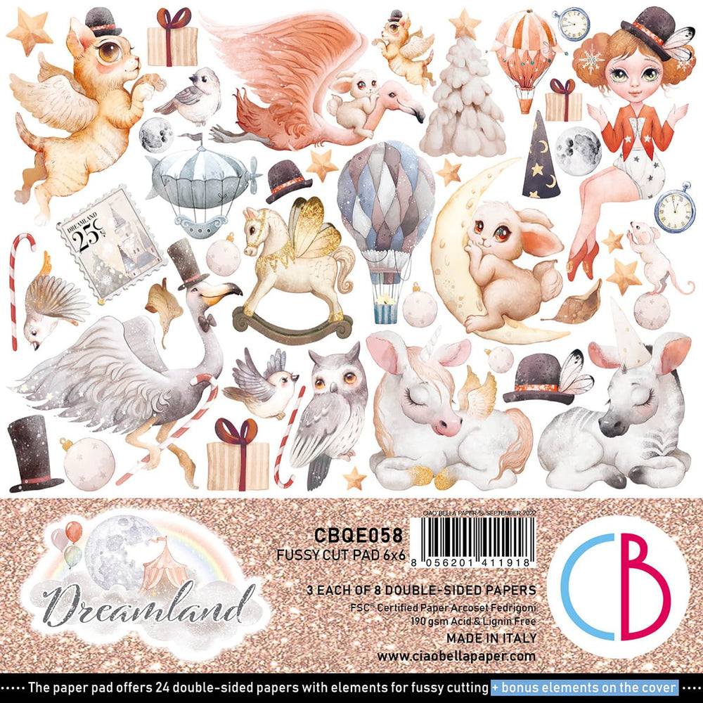 Dreamland Fussy Cut Pad 6x6 24/Paq