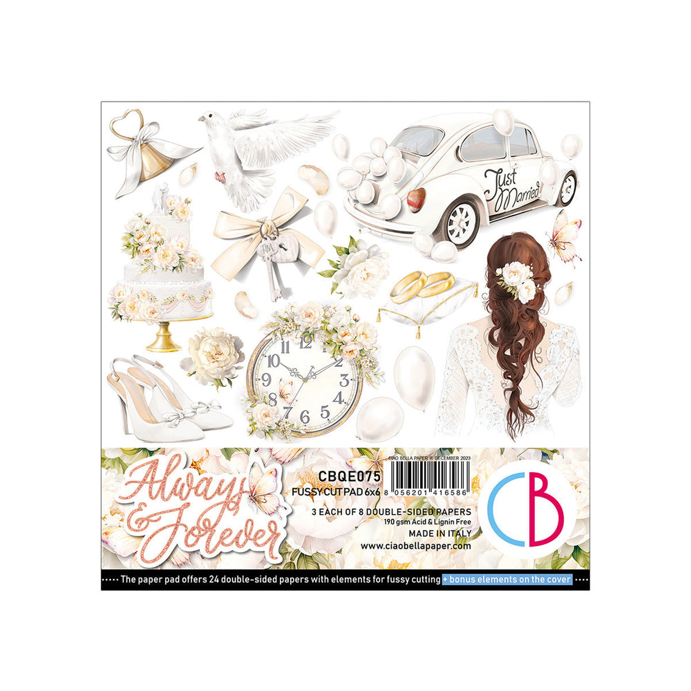 Always & Forever Fussy Cut Pad 6"x6" 24/Pkg