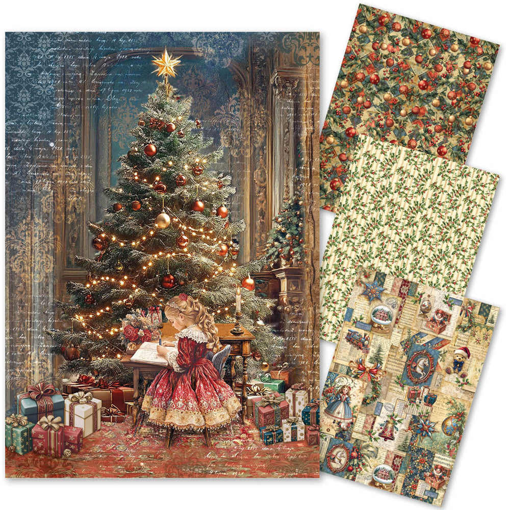 Papier de riz A4 ASSORTI 4/paquet Boutique de jouets