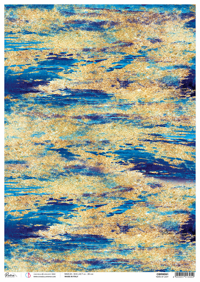 Rice Paper A3 Piuma Tears of light - 3 Sheets — Ecstasy Crafts