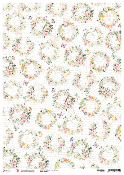 Ciao Bella Rice Paper A3 Piuma Timeless - 3 Sheets