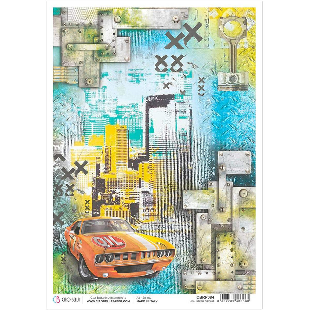 Papier de riz Ciao Bella A4 Circuit haute vitesse