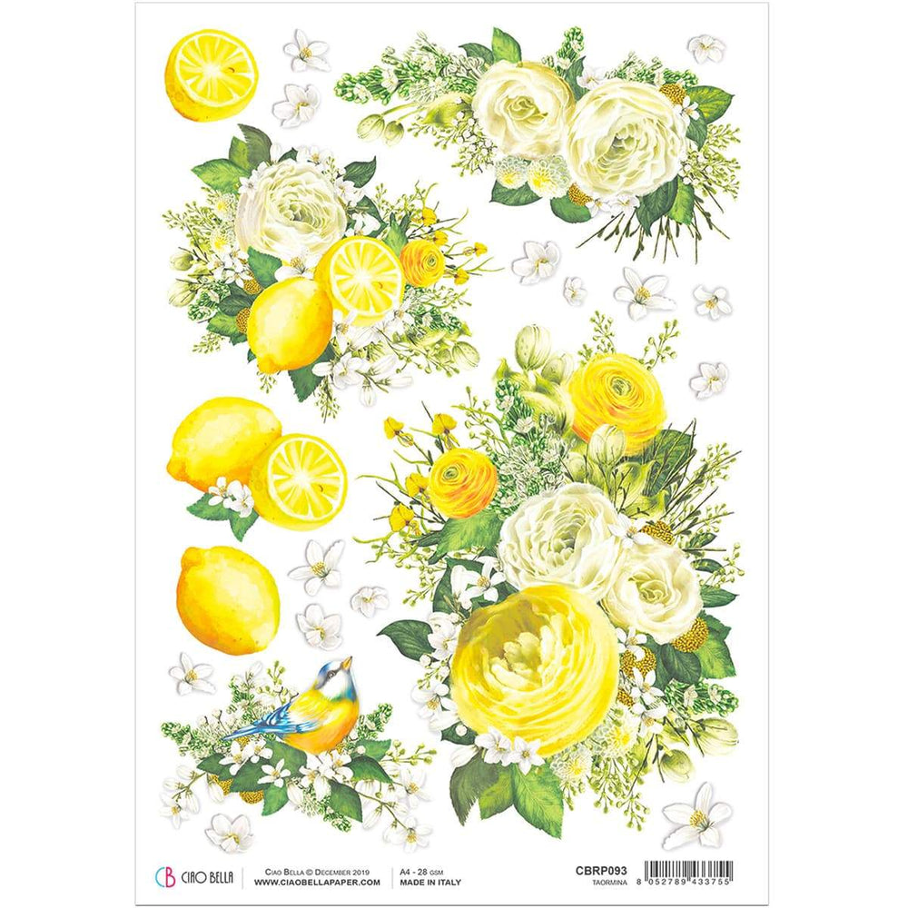 Ciao Bella Papier de Riz A4 Taormina