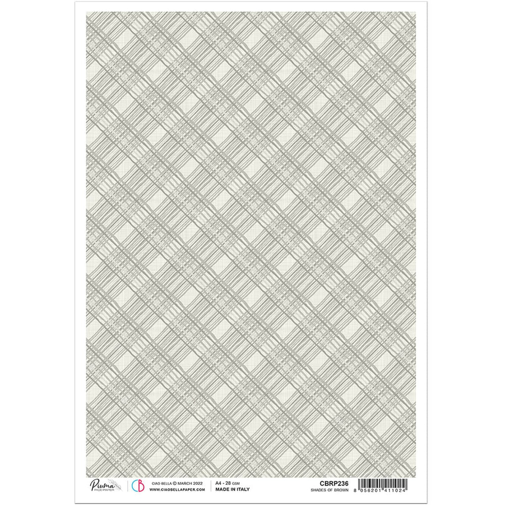 Ciao Bella Papier de Riz A4 Nuances de Marron