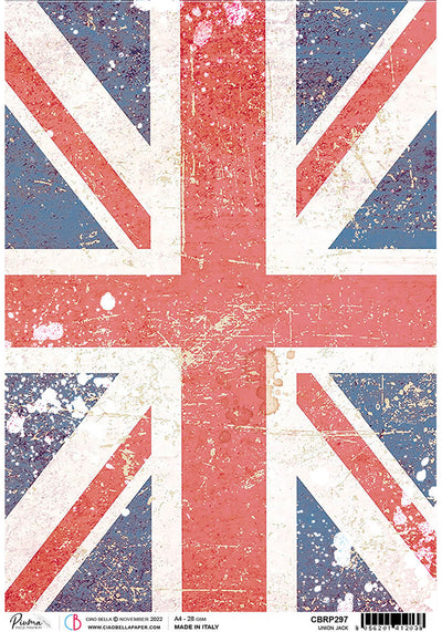 Papier de Riz A4 Piuma The Union Jack - 5 Feuilles