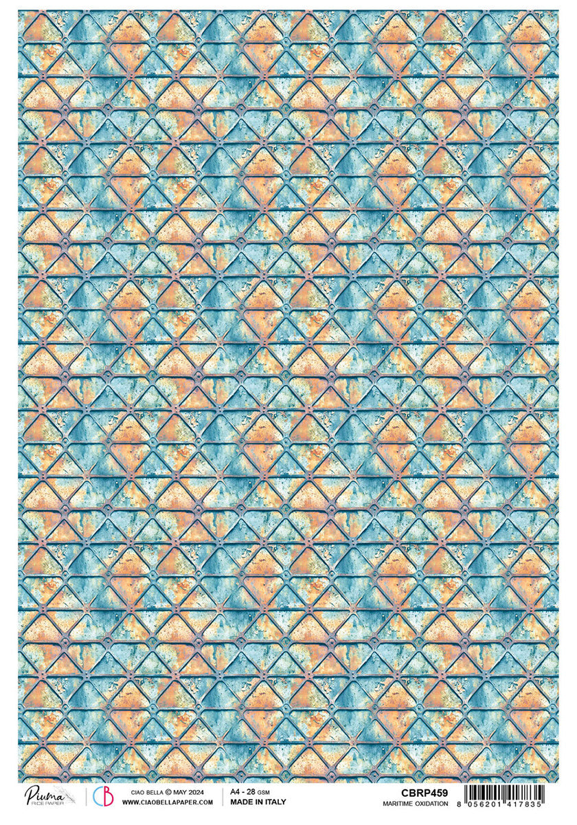 Rice Paper A4 Maritime Oxidation - 5 Sheets — Ecstasy Crafts