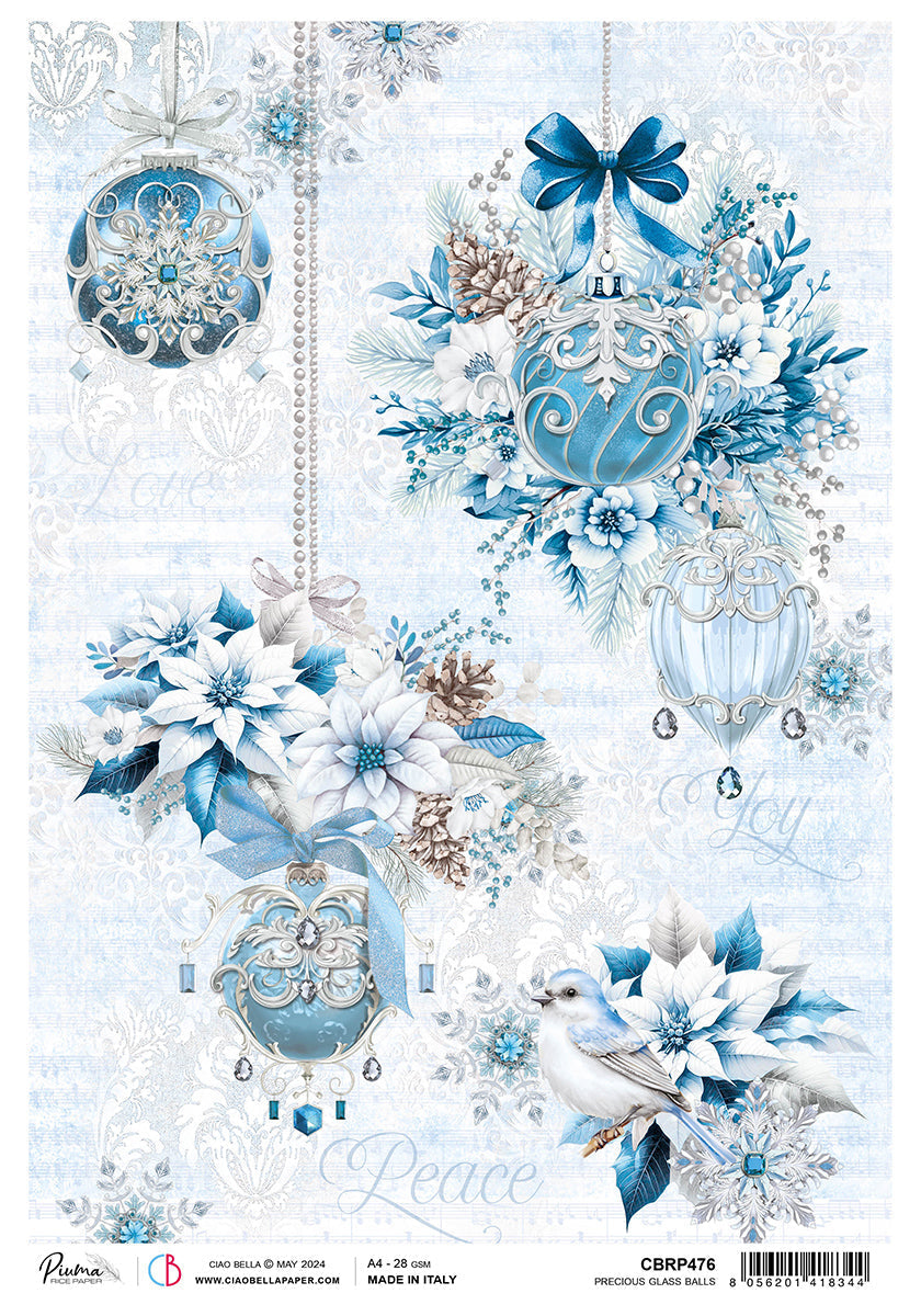 Rice Paper A4 Precious Glass Balls - 5 Sheets — Ecstasy Crafts