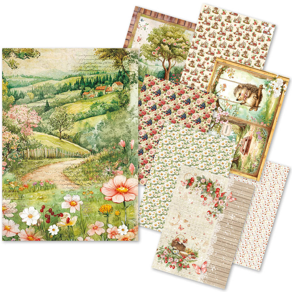 Papier de Riz A5 ASSORTI 8/Paquet Fête Forestière