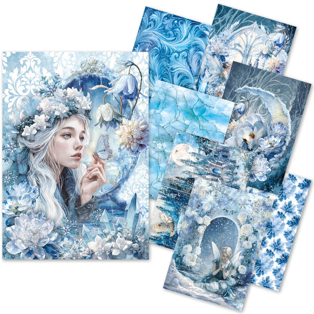Papier de Riz A5 MIXTE 8/Paquet Pays Gelé