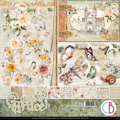 Bloc de motifs Reign of Grace 30x30 cm 8 feuilles/paq.