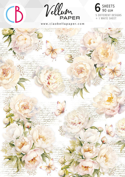 Vellum Always & Forever Motifs en Papier A4 6/Paquet
