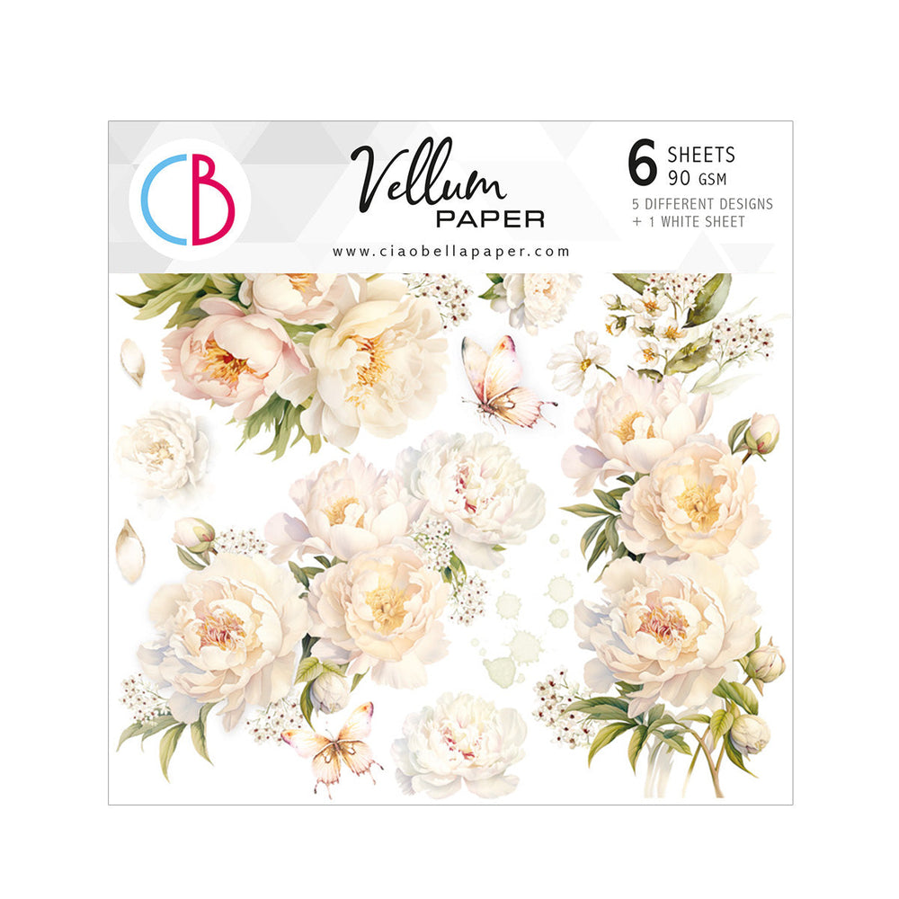 Vellum Always & Forever Fussy Cut 6"x6" 6/Pkg — Ecstasy Crafts