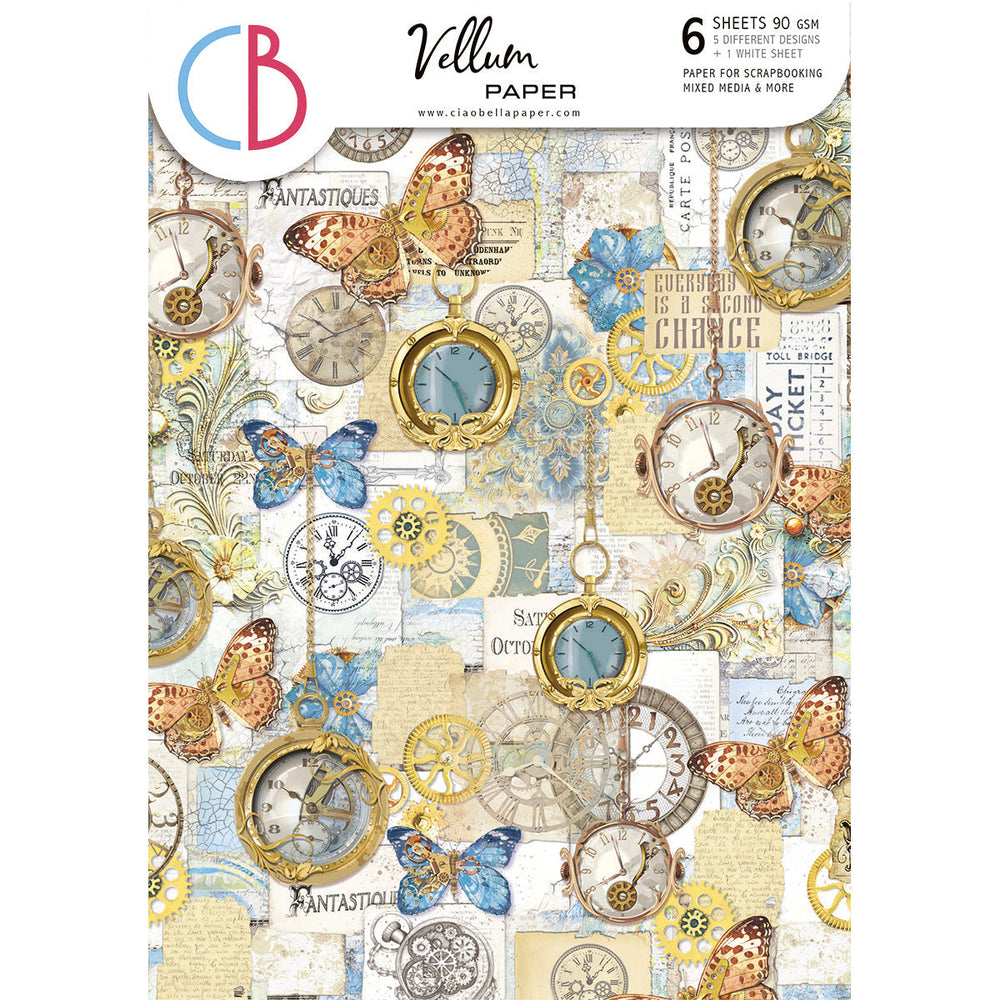 Patrons de papier Vellum Esprit de Voyage A4 6/Paq.