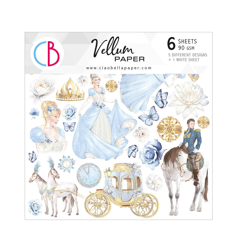 Feuille de vélin « Midnight Spell » (6 po x 6 po), 6 feuilles/paquet