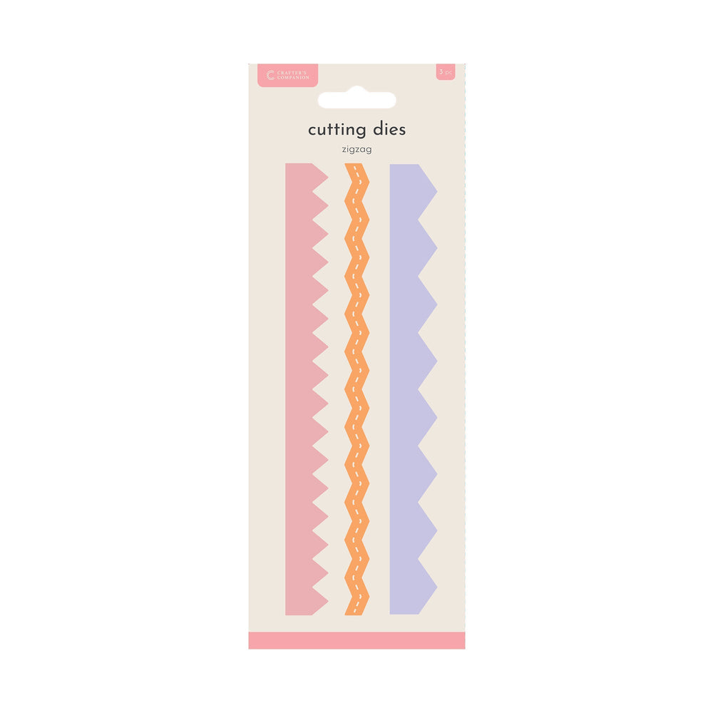 Crafters Companion Pochoir Métallique à Bordure - Zig Zag