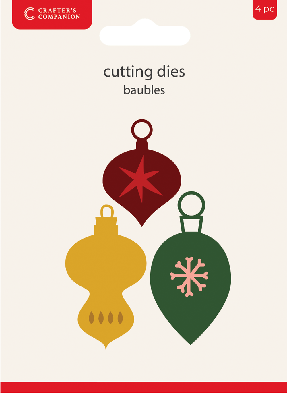 Crafters Companion Metal Die Christmas Embellishment - Baubles — Ecstasy Crafts