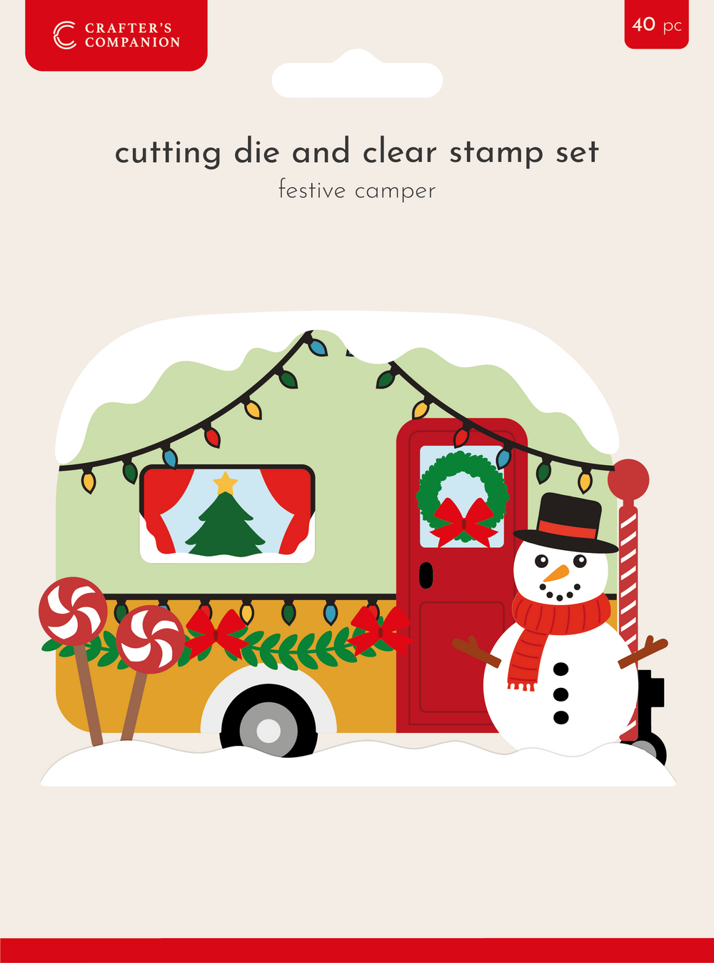 Crafters Companion Stamp & Die - Festive Camper — Ecstasy Crafts