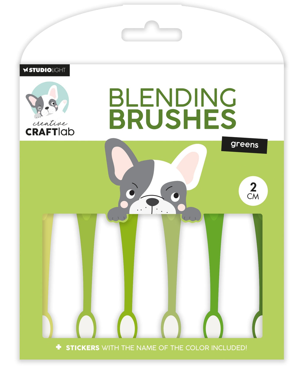 CCL Pinceaux Estompeurs 2cm Pinceau Doux Essentiels Verts 6 PC