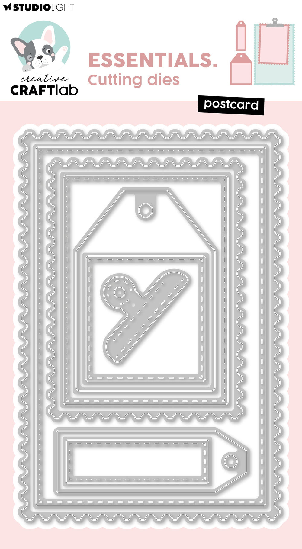 CCL Cutting Die Postcard Essentials 9 Pieces