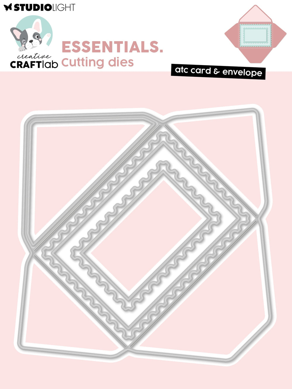 CCL matrices de découpe Carte ATC et enveloppe Essentiels 6 pièces