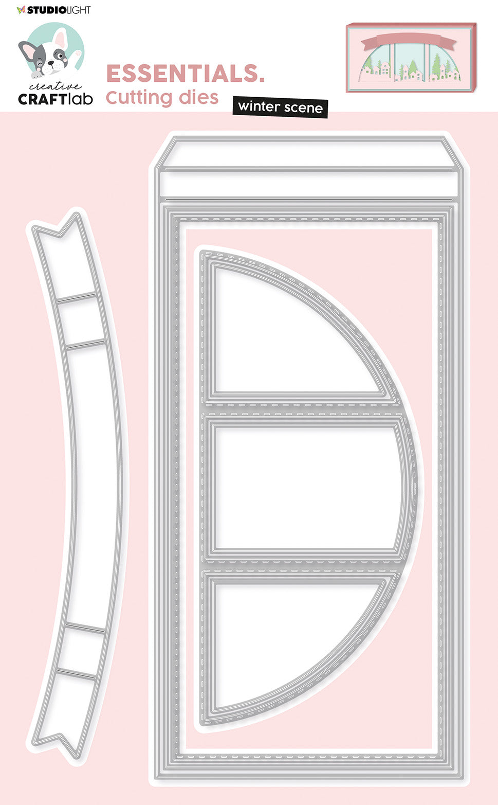 CCL Matrice de découpe Slimline Shadowbox Essentials 212x142x1mm 1 pièce n°423