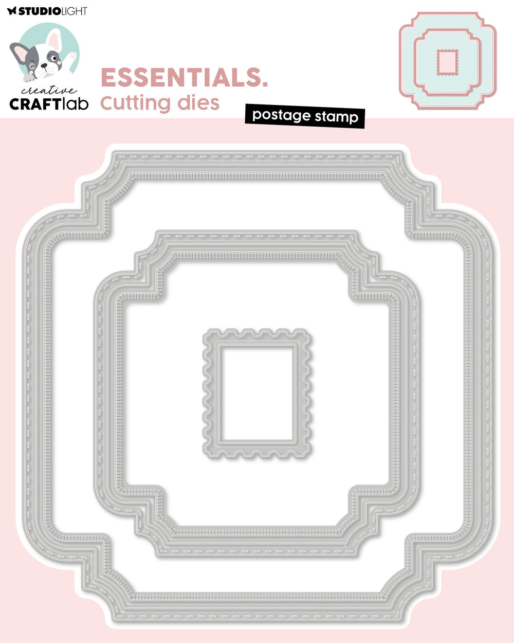 CCL Lot de 8 matrices de découpe pour timbres-poste