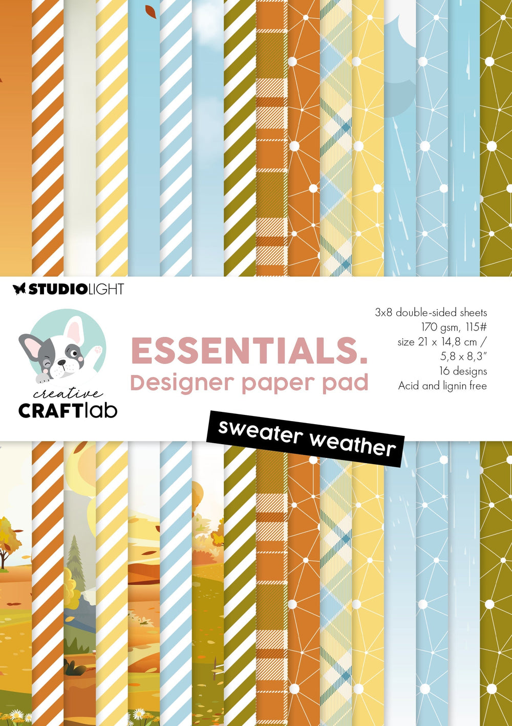 CCL Designer Paper Pad "L'indispensable pour l'hiver" 24 feuilles