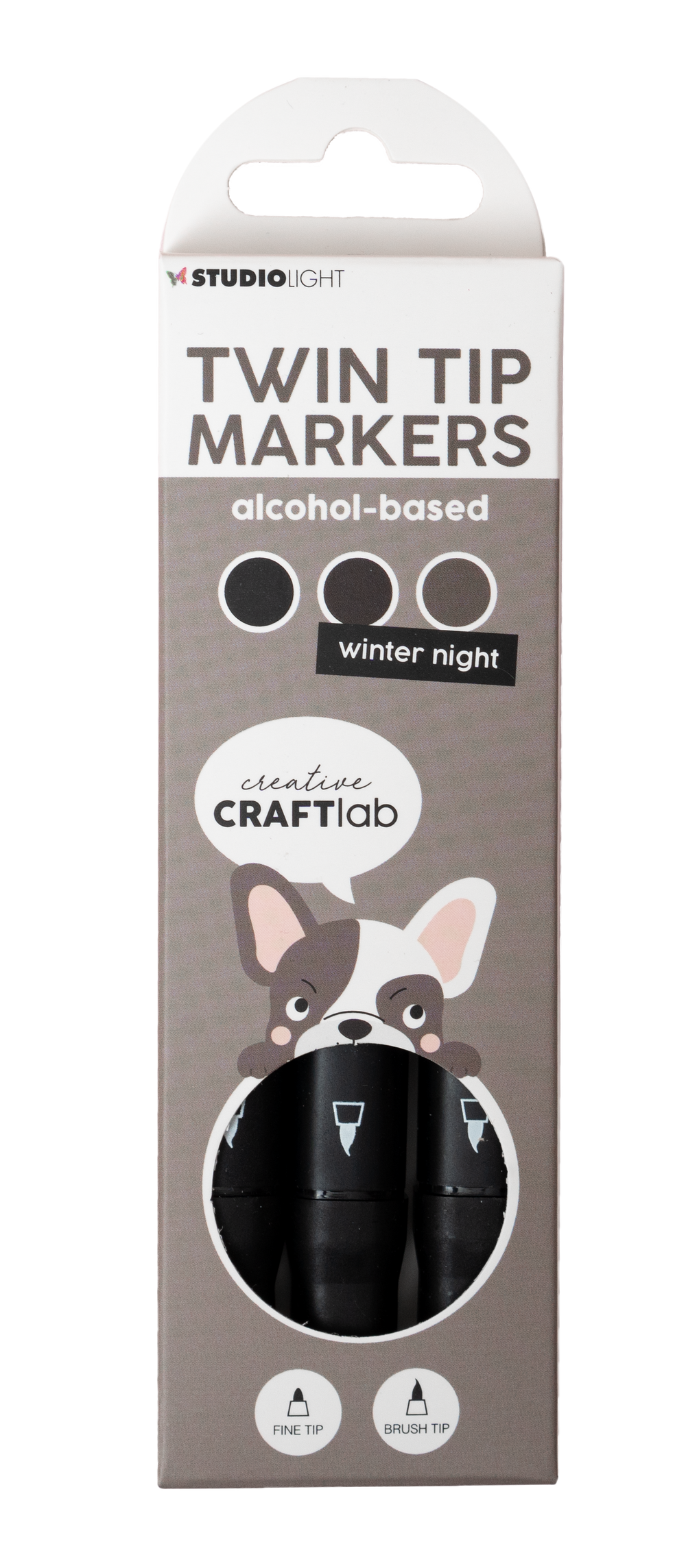 Marqueur alcool CCL Essentiels Nuit d'hiver 48x152x13mm 3 pièces n°08