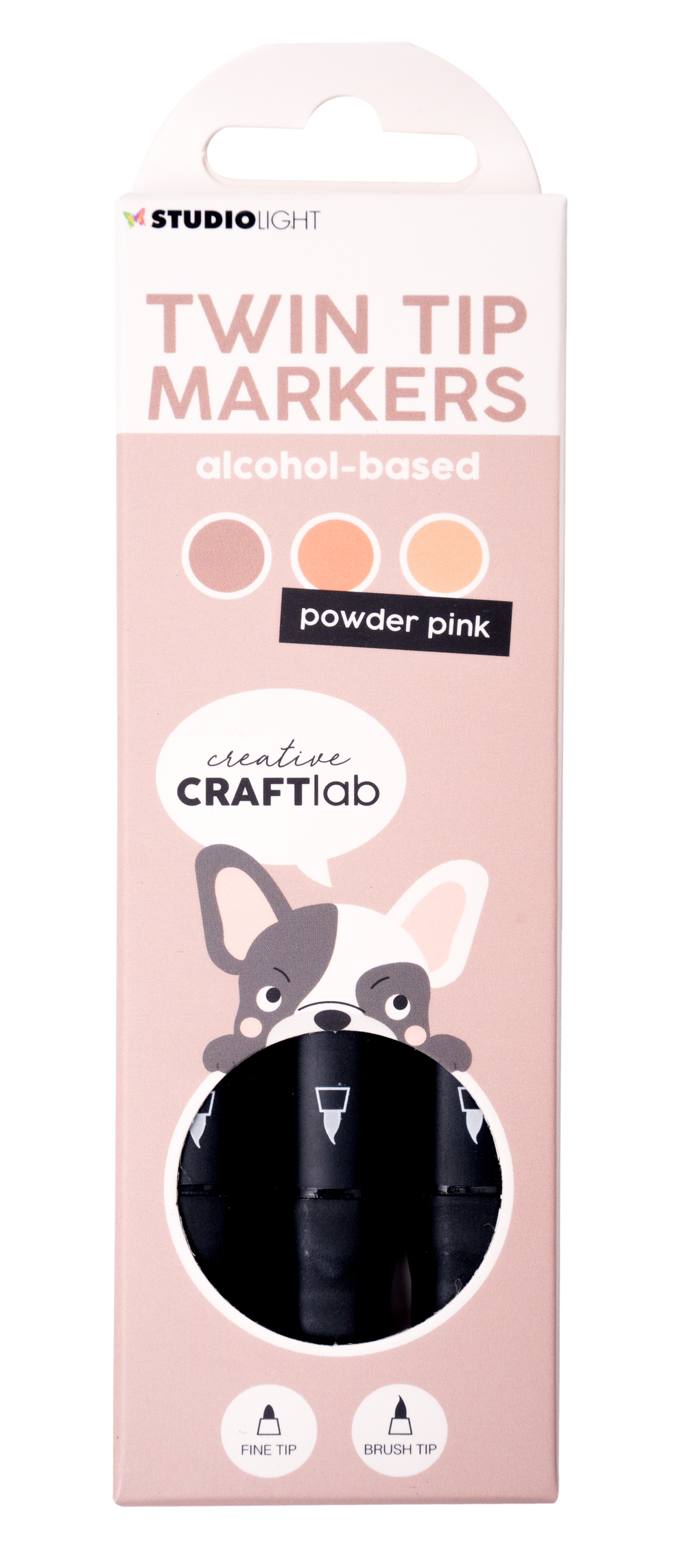 CCL Alcohol Marker Powder Pink Essentials 48x152x13mm 3 PC nr.09