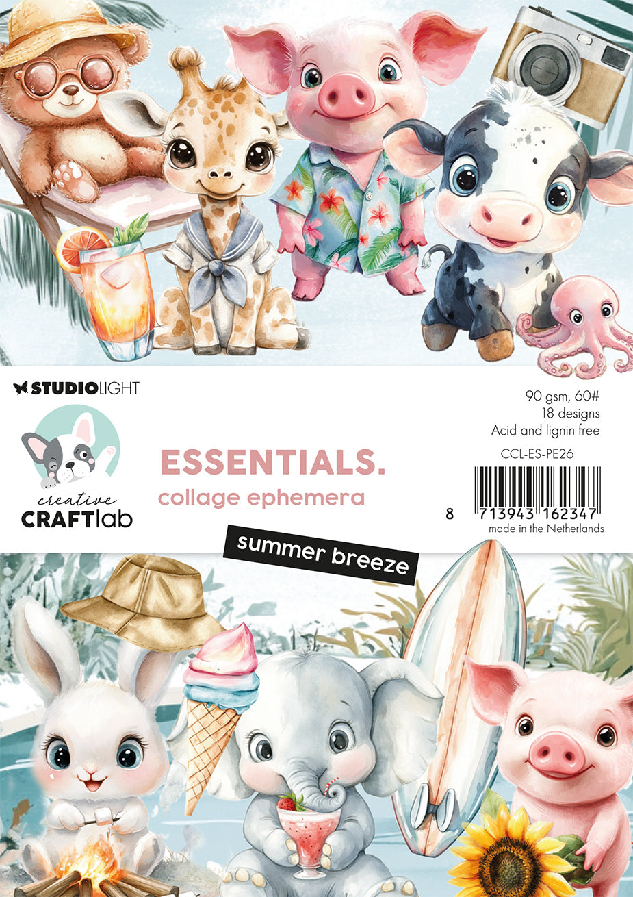 CCL Collage Éphémères Brise d'Été Essentiels 18 Pièces