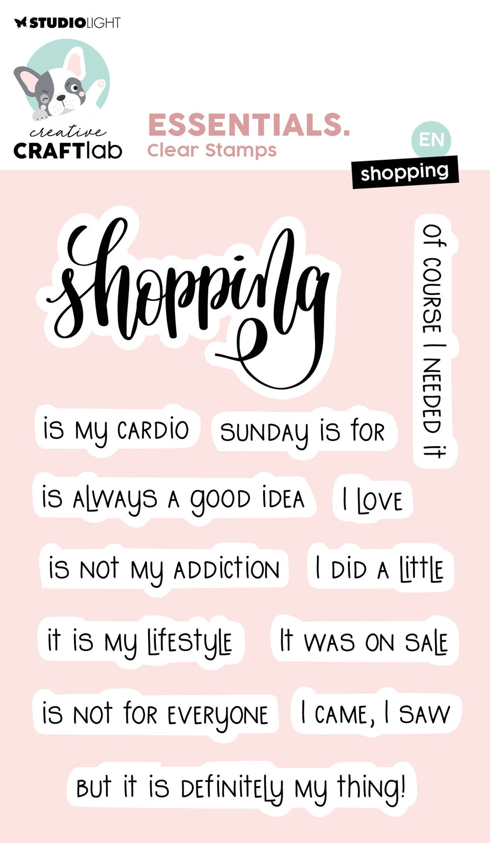 CCL Clear Stamp Shopping Essentials 13 PC