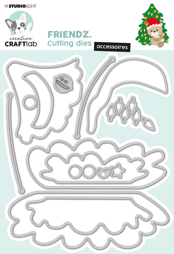 CCL Matrice de coupe Accessoires de Noël Friendz 134x114x1mm 1 pc n°420