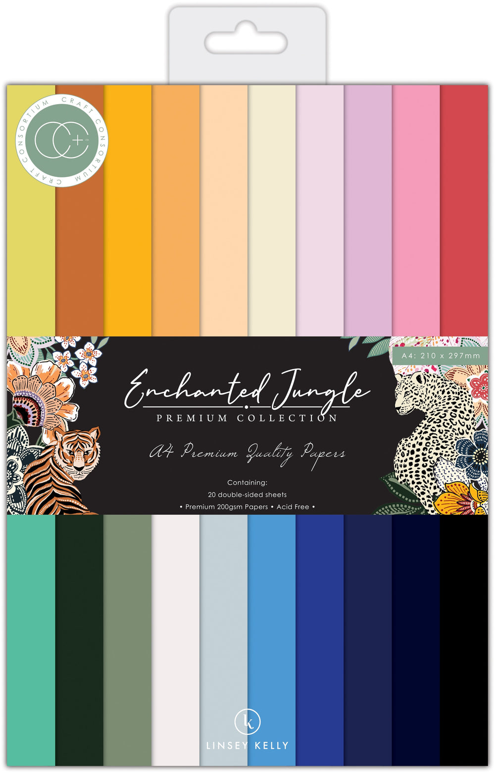 Craft Consortium Enchanted Jungle - A4 Paper Pad — Ecstasy Crafts