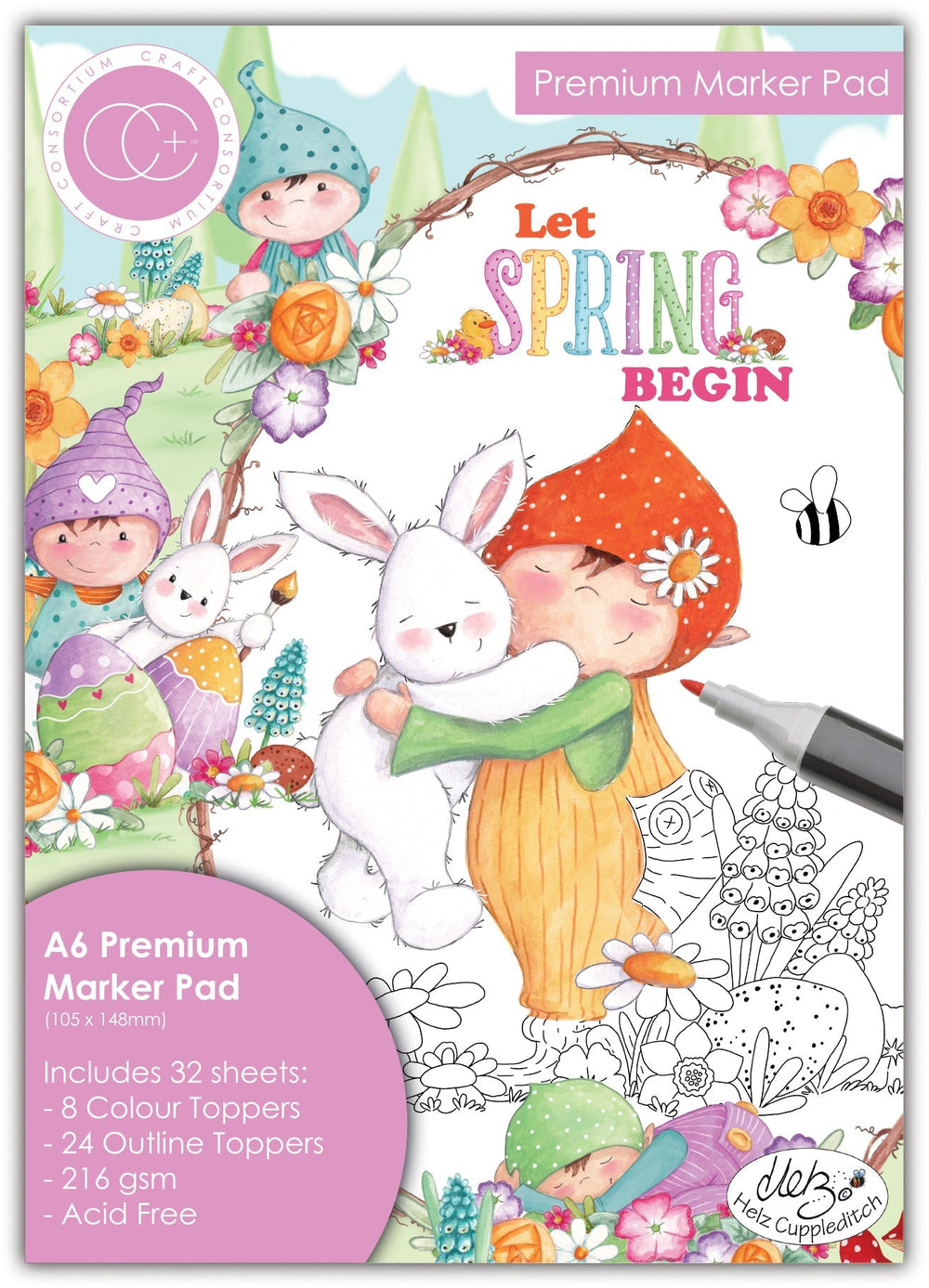 Craft Consortium Let Spring Begin - A6 Premium Marker Pad