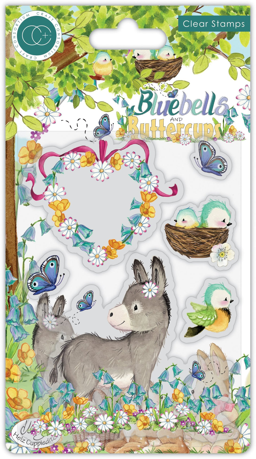 Bluebells and Buttercups - Stamp Set - Donkey — Ecstasy Crafts