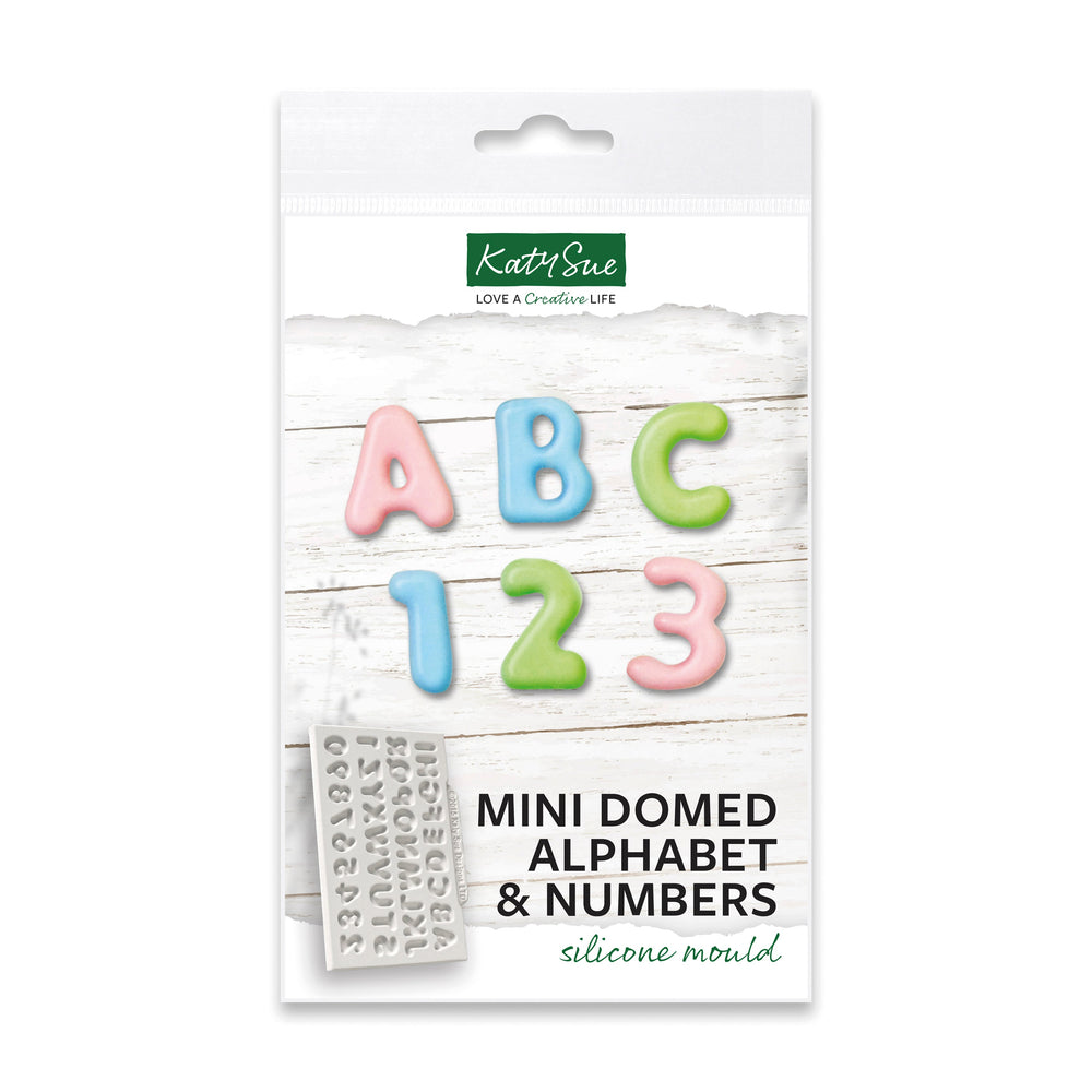 Moule en silicone mini alphabet bombé