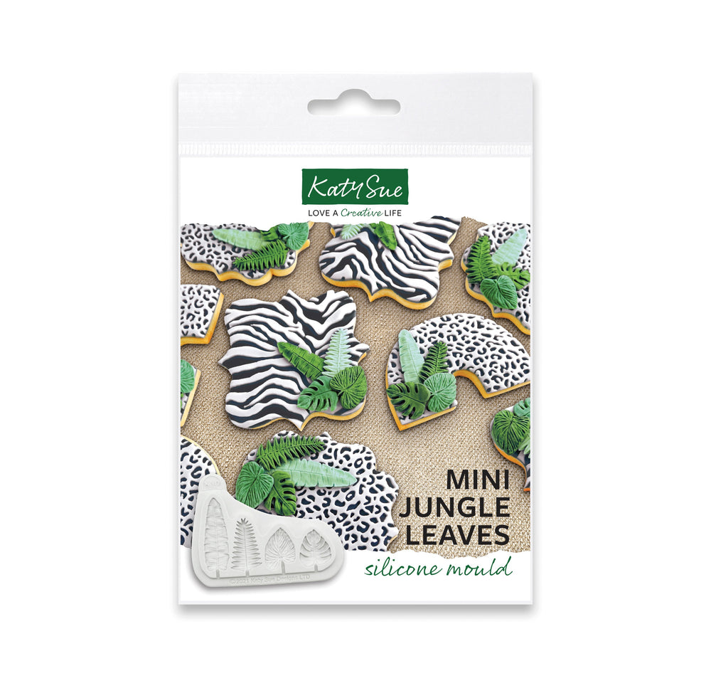 Moule en silicone mini feuilles de jungle