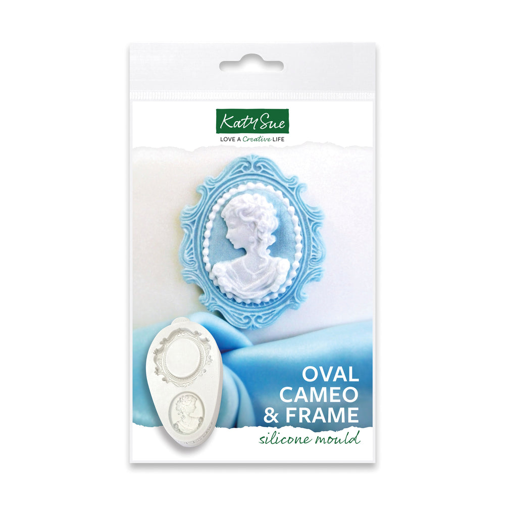 Moule en silicone ovale pour camée et cadre ovale