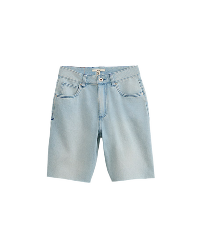 Vans 'Sirelle Cut Off 9' Baggy Short Jeans - Light Stonewash Blue