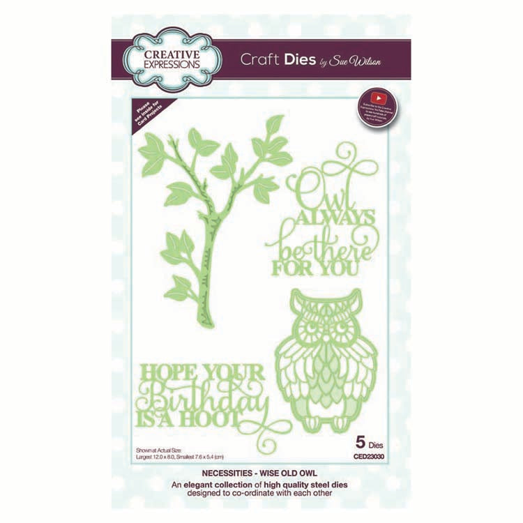 Matrices par Sue Wilson Collection Necessities Hibou Sage