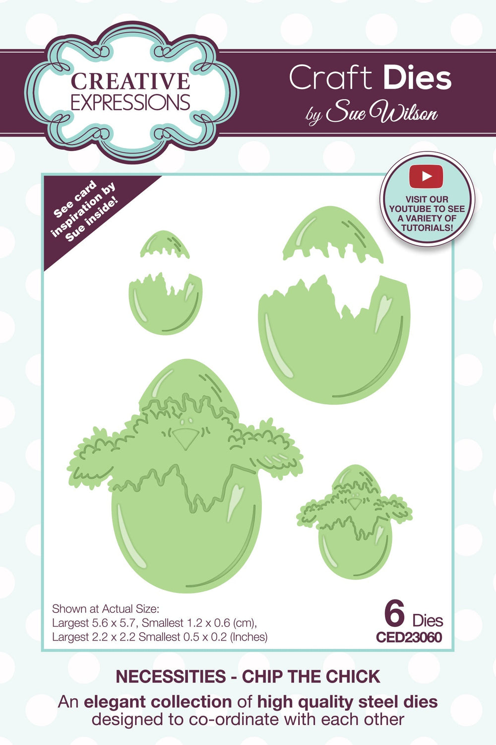 Creative Expressions Sue Wilson Necessities Chip The Chick Matrice de découpe