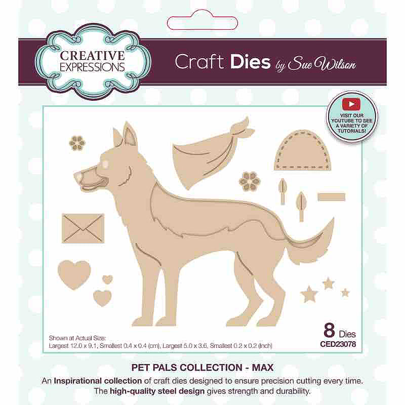 Matrice de découpe Creative Expressions Sue Wilson Pet Pals Max